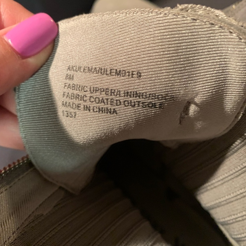 Anne Klein Gray Ankle Boots with Rugged Sole - Picture 5 of 10
